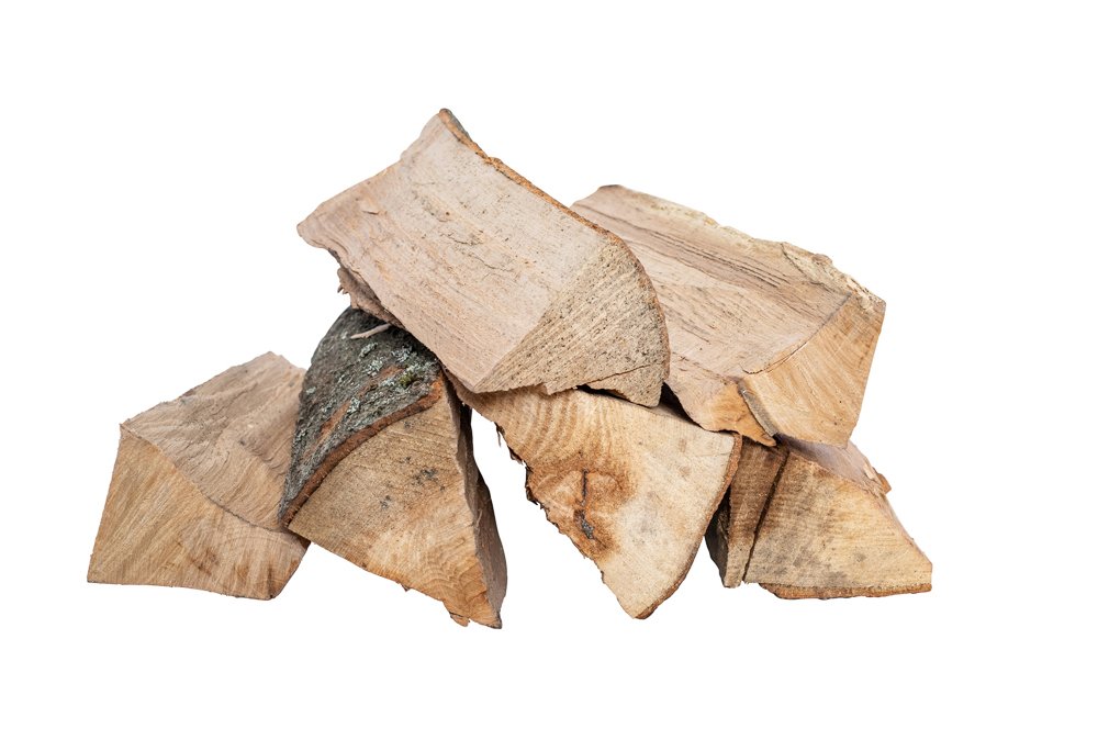 Gespaltene Buchenscheite