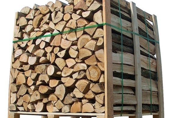 Holzscheite 50 cm – Palette mit 1,5 Raummeter