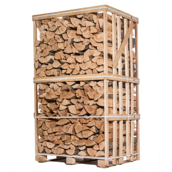 Scheitholz 40–45 cm kammergetrocknet – Palette 2 m³ (ca. 2,7 RM)
