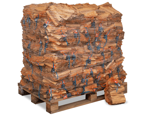 Anzündholz Blue 18 cm – 96 Netze à 3 kg